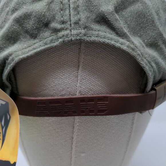 Adams Men's Slideback Hat Green Adjustable Graphic ADK Logo Cheese.com W/Tags - Picture 9 of 13